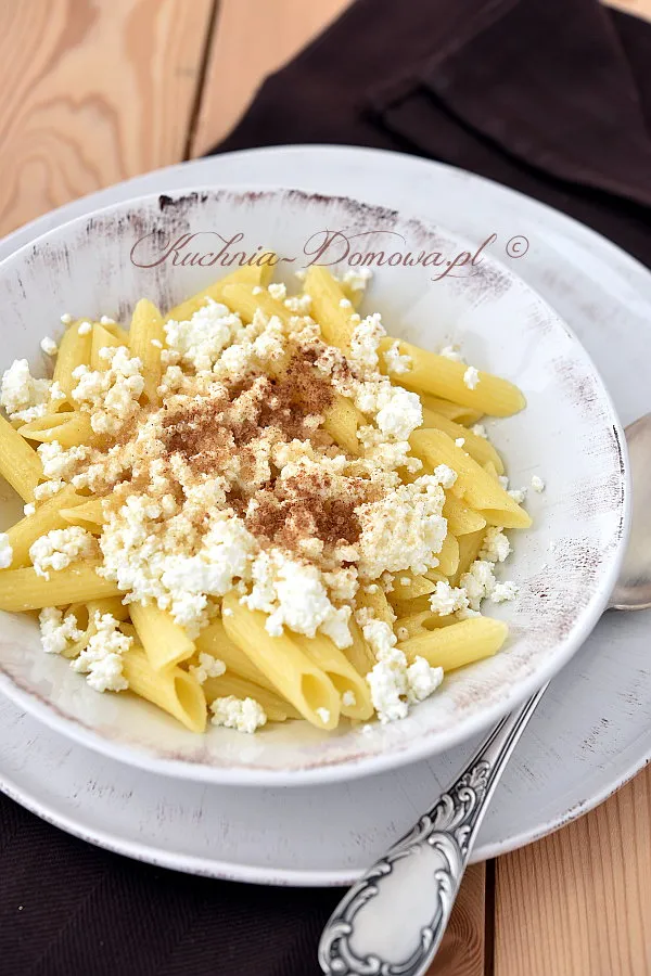 Makaron z serem na słodko Makaron z serem na słodko