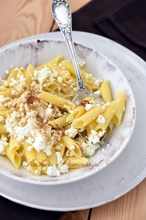 Makaron z serem na słodko Makaron z serem na słodko