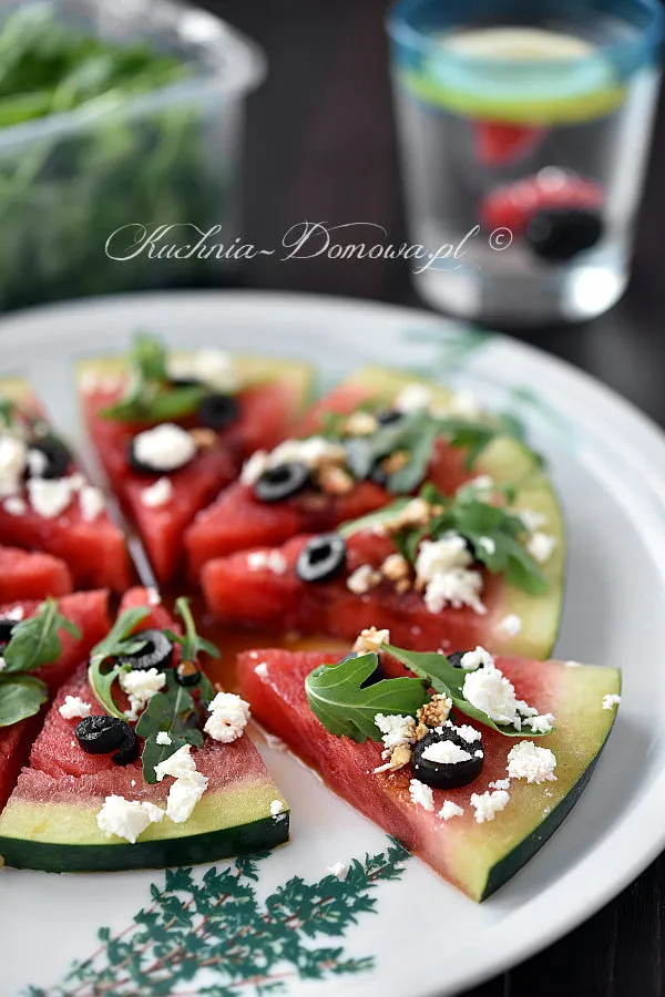 Przystawka arbuzowa a'la pizza Przystawka arbuzowa a'la pizza