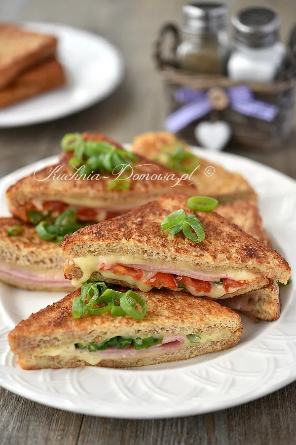 Tosty francuskie na słono Tosty francuskie na słono