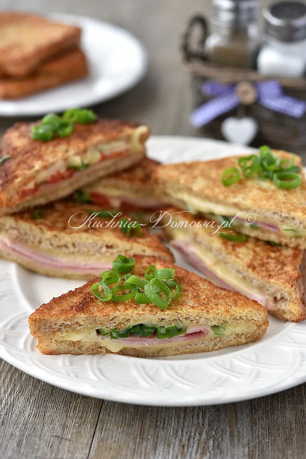 Tosty francuskie na słono Tosty francuskie na słono